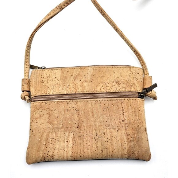JA Natural Cork Crossbody Hand Bag Purse - Made in Portugal - Picture 4 of 6